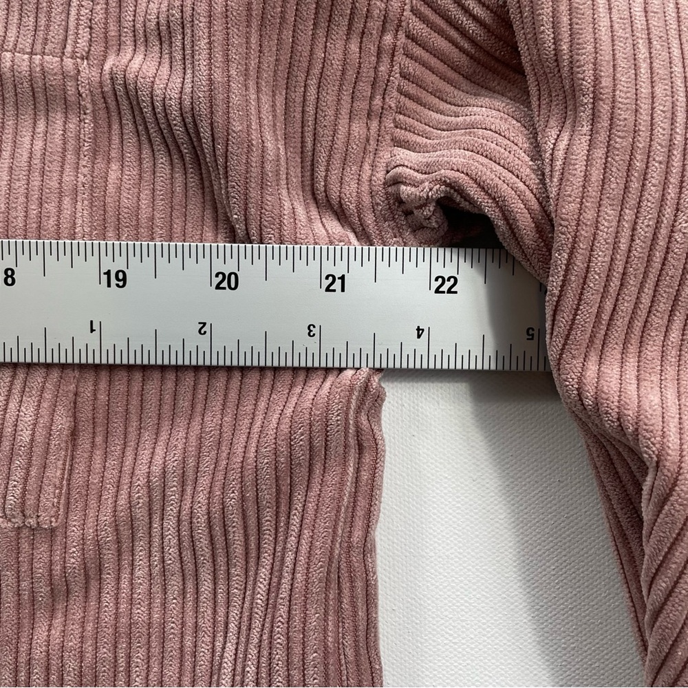 Love Tree Women's Mauve Cropped Corduroy Shacket Jacket Medium NWT - Picture 5 of 8